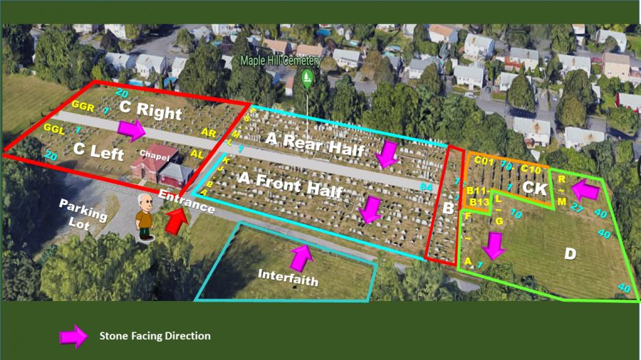 Maple Hill Cemetery » Cemetery Map